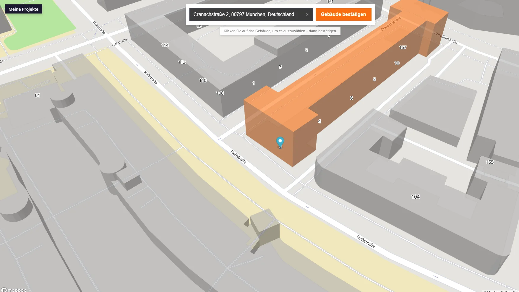 Adresse eingeben – Bild 1 von 1